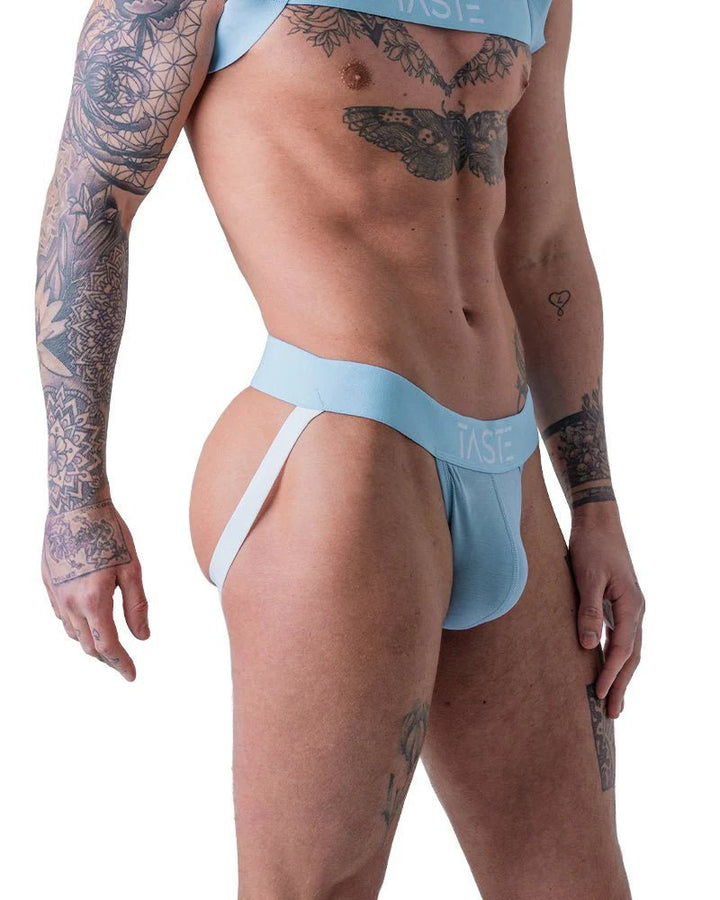 TASTE Blue Jockstrap & Harness Set