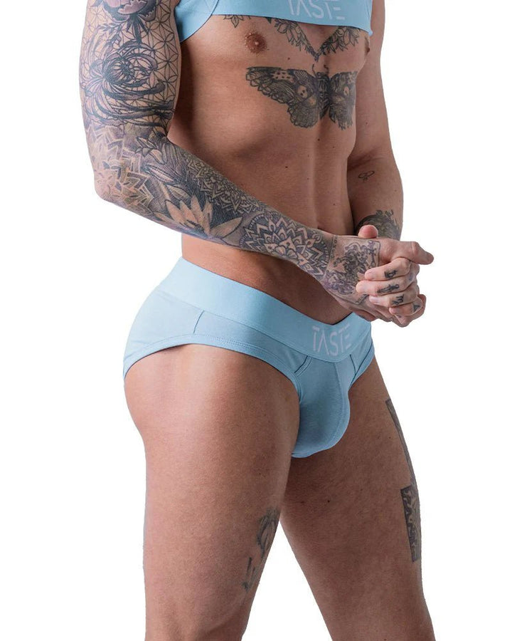 TASTE | Candy Blue Briefs, Harness & Socks Set