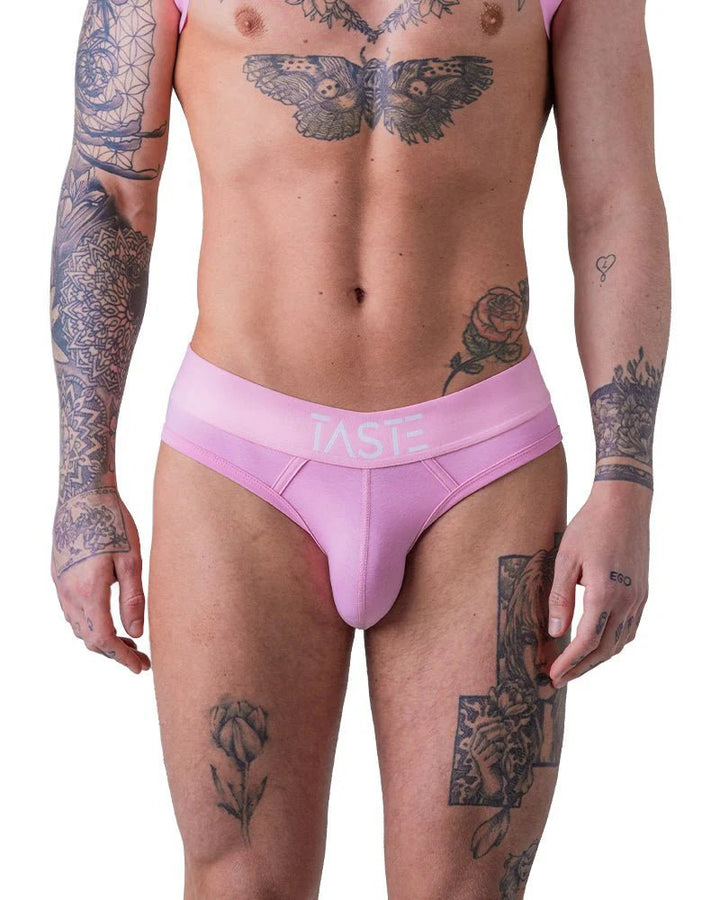 TASTE | Candy Pink Briefs, Harness & Socks Set