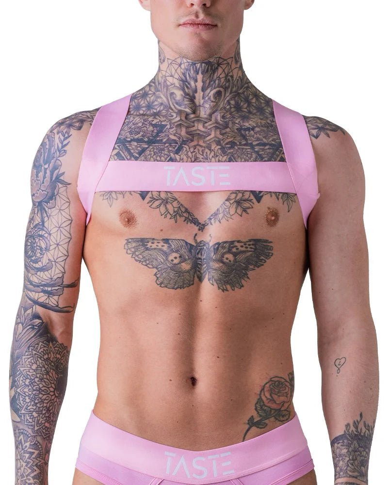 TASTE Pink Jockstrap & Harness Set