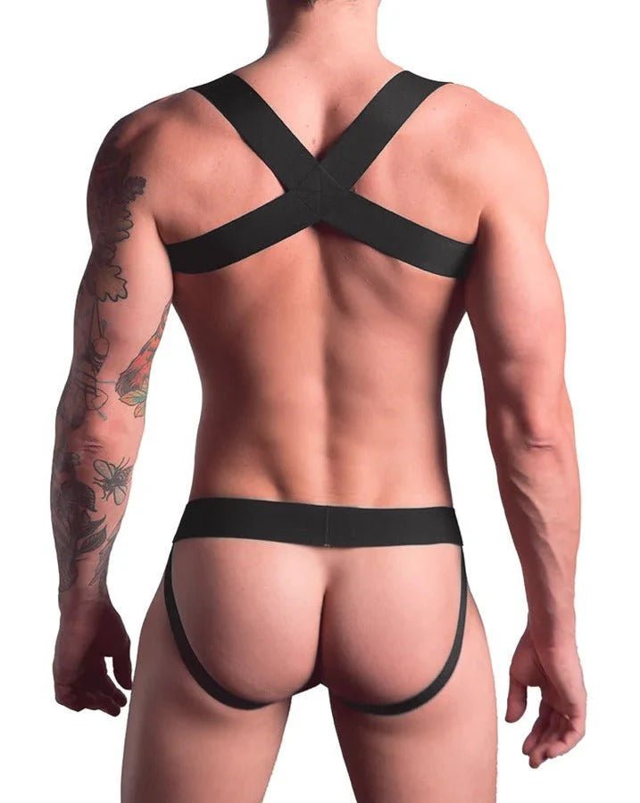 TASTE | Signature Black Jockstrap, Harness & Socks Set