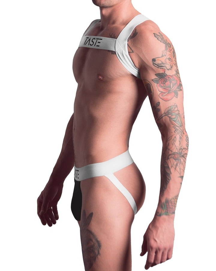 TASTE | Signature Jockstrap Black on White