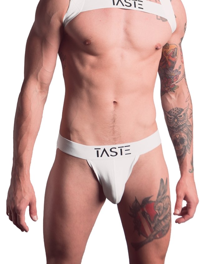 TASTE | Signature Jockstrap White on White